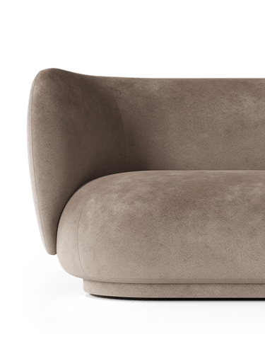 Sofá terciopelo beige