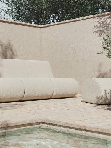 Sillón de jardín cómodo Bouclé
