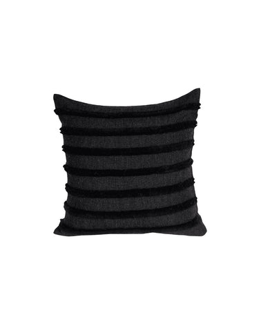 Cojín negro de lana de alpaca
