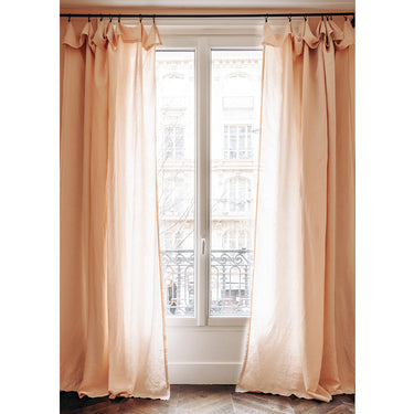 Cortinas en color rosa