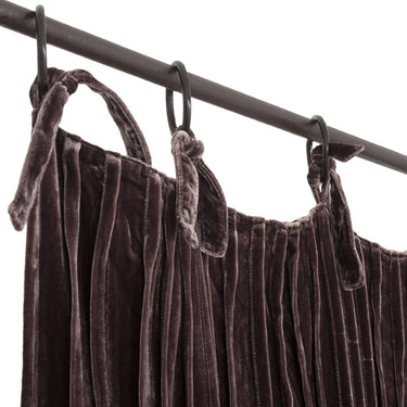 Cortinas terciopelo marrón