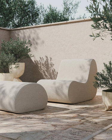 Sillón de jardín cómodo Bouclé
