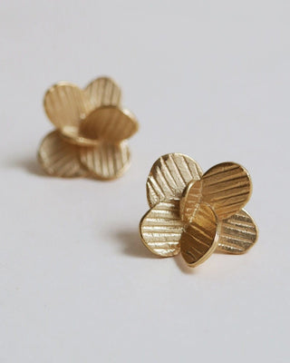 Pendientes pequeños dorados Pampalonia Joidart