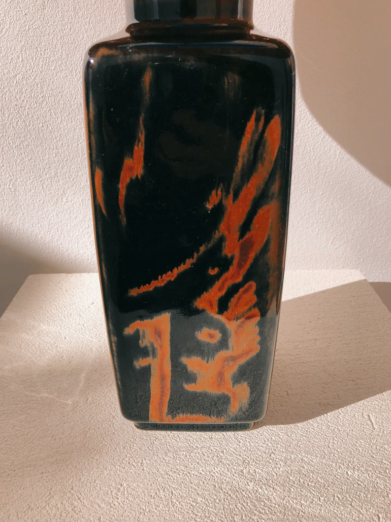 Lámpara de cerámica sueca vintage de Carl Harry Stålhane