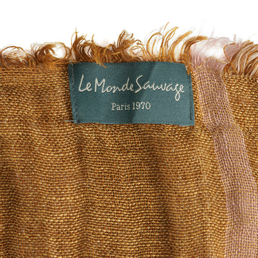Plaid vichy lino lavado reversible en ambiente Le Monde Sauvage