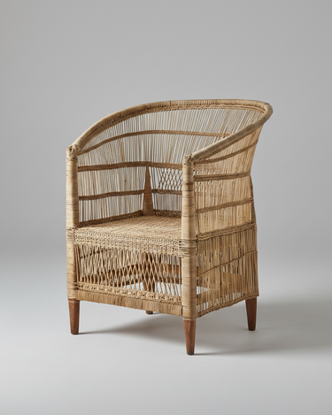 Silla TRIBE de Bambú y Ratán Natural Hecha a Mano: Elegancia Artesanal Duradera