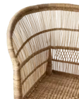 Sofá TRIBE Natural de Bambú y Ratán Hecho a Mano para Interiores