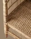 Sofá TRIBE Natural de Bambú y Ratán Hecho a Mano para Interiores