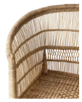 Sofá TRIBE Natural de Bambú y Ratán Hecho a Mano para Interiores
