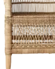 Sofá TRIBE Natural de Bambú y Ratán Hecho a Mano para Interiores