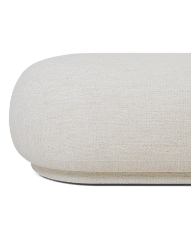 Otomana Rico de bouclé blanco roto en Matuta Home - imagen 2