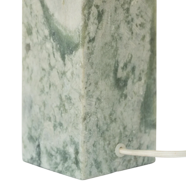 Lámpara de mesa de ónix verde y lino beige, imagen 4
