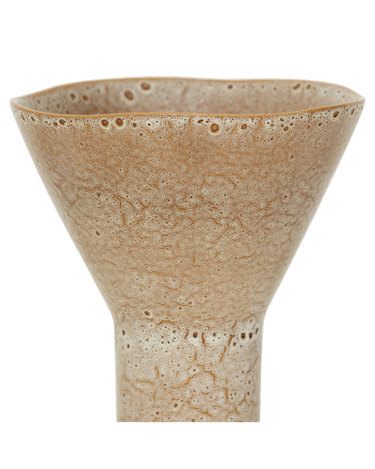 Jarron ceramica reciclada beige vista lateral Urban Nature Culture