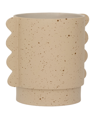 Maceta ceramica forma alas vista lateral Urban Nature Culture
