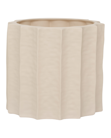 Maceta gres organica beige almendra Urban Nature Culture