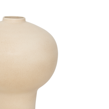 Maceta Cerámica Grande Redonda Blanca Rota 37x41 cm