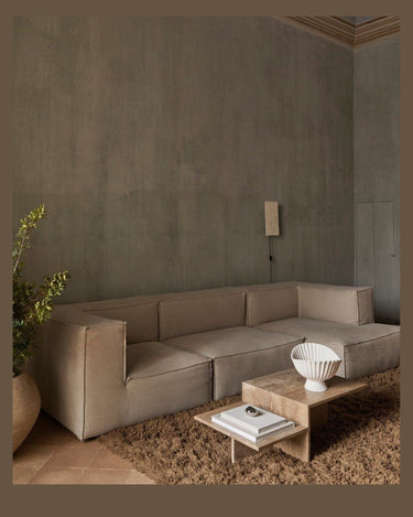 Módulo de sofá Catena L400 con brazo izquierdo de lino natural en Matuta Home - imagen 1