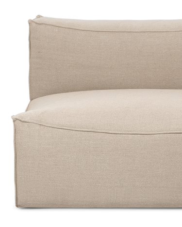 Módulo central Catena L100 de lino natural en Matuta Home - imagen 3