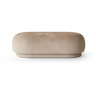 Otomana Rico de terciopelo beige arena en Matuta Home - imagen 1
