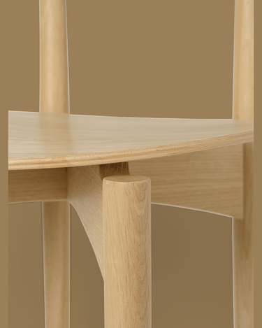 Silla de comedor Herman de roble natural en Matuta Home - imagen 4