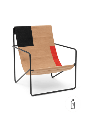 Sillón Lounge Desert Negro con Estilo Moderno y Confort