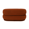 Puf ovalado marrón rojizo de diseño en Matuta Home - imagen 1