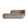Diván Rico derecho de terciopelo beige 203 cm en Matuta Home - imagen 1