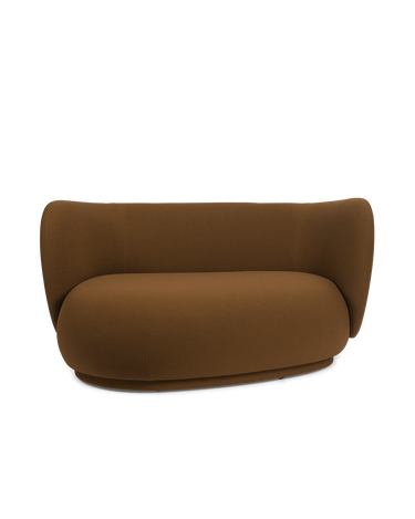 Sofá curvo Rico izquierdo verde de diseño en Matuta Home - imagen 3