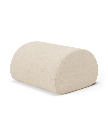 Puf Rouli de bouclé blanco roto en Matuta Home - imagen 1