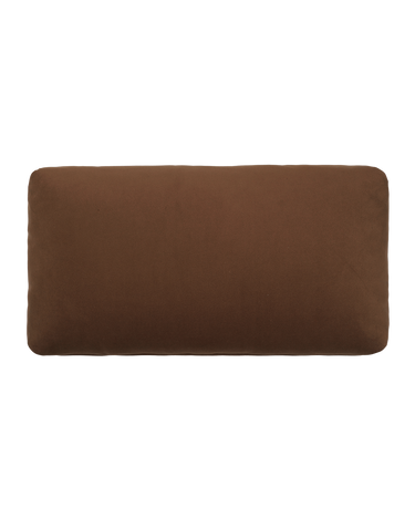 Cojín rectangular Dase de terciopelo marrón 60x40 cm en Matuta Home - imagen 2