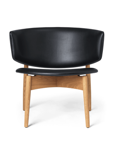 Sillón Lounge Herman de Madera Vegea - Roble Natural y Negro