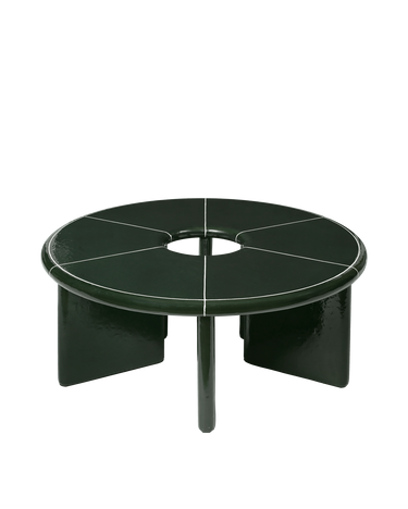 Mesa de centro redonda Deya verde 80 cm en Matuta Home - imagen 4