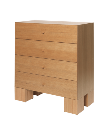 Cajonera Kuben 1x4 de roble natural en Matuta Home - imagen 5