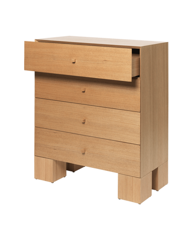 Cajonera Kuben 1x4 de roble natural en Matuta Home - imagen 6
