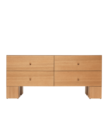 Cajonera Kuben de roble natural para almacenaje en Matuta Home - imagen 2