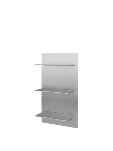 Estantería Pared Triple Aluminio Cepillado Lager Ferm Living | Diseño Moderno Compacto