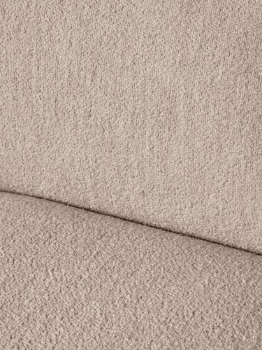 Reposabrazos Izquierdo Sofá Rico Modular Bouclé Suave Natural Diseño Curvo Ergonómico