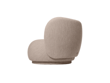 Reposabrazos Derecho Sofá Modular Rico Bouclé Suave Natural Diseño Elegante Confort Superior