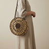 Bolso de sisal y esparto calado artesanal