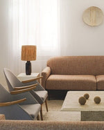 Dos sillones tipo cocktail vintage de diseño escandinavo grises