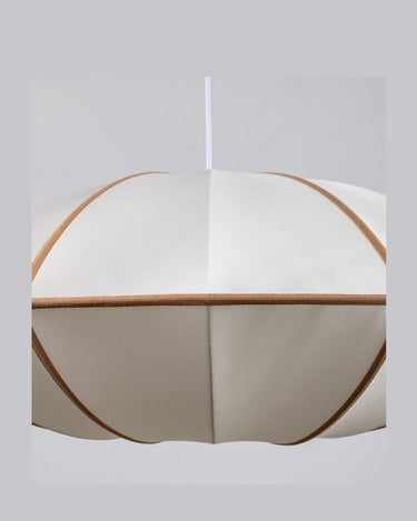 Lámpara colgante UFO de seda Offwhite Ámbar diseño escandinavo