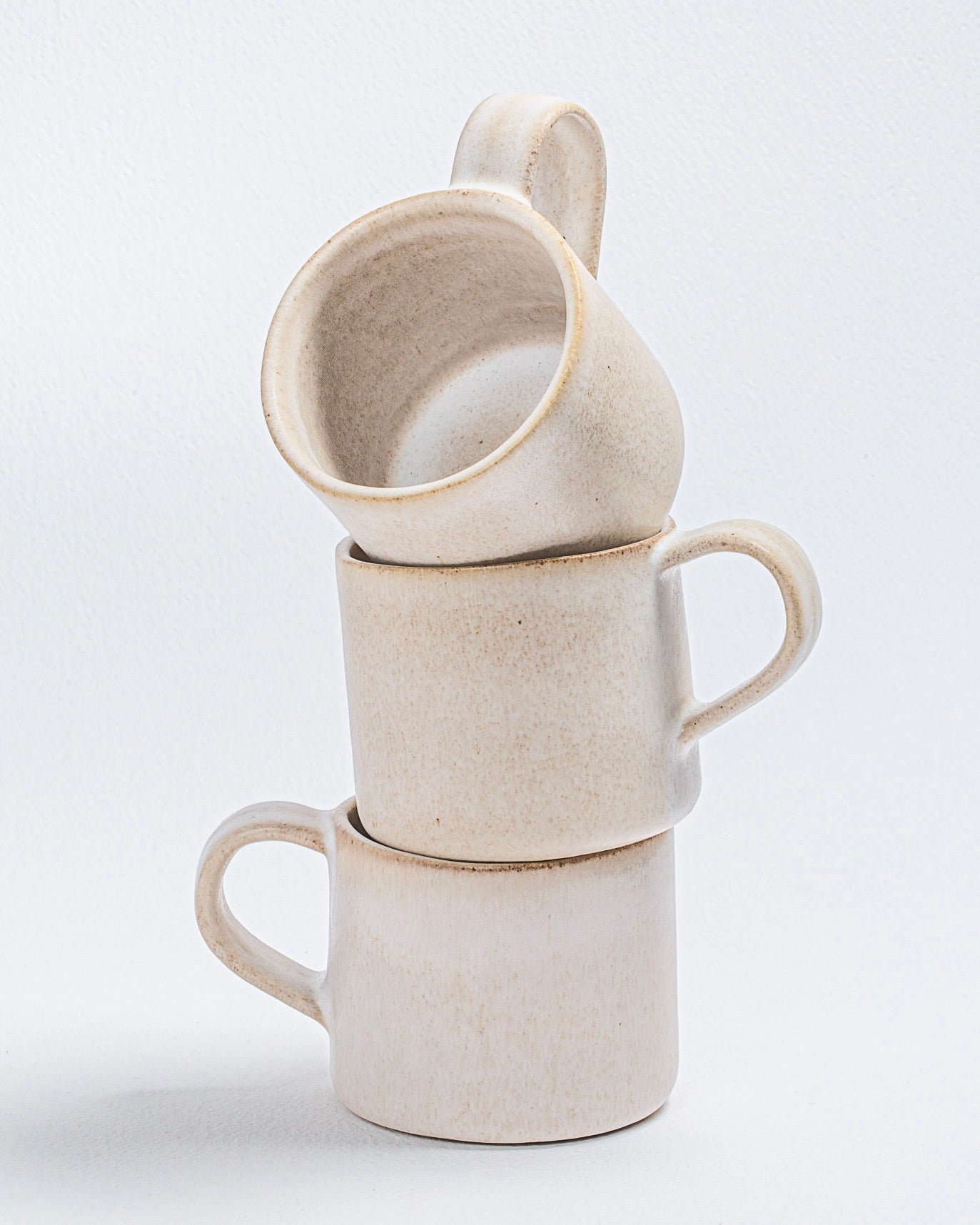 Tazas de cerámica beige  Sand Storm