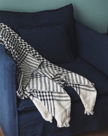 Plaid pata de gallo khadi Caravane ambiente salón