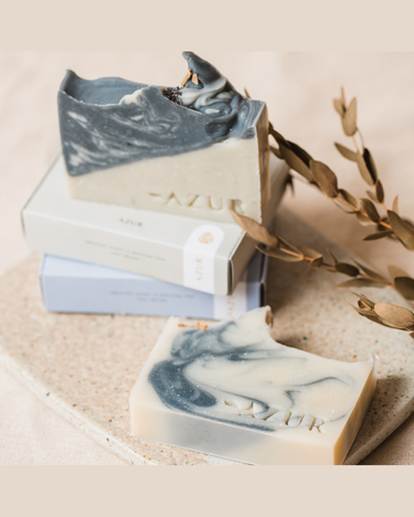 Jabón natural en barra menta y eucalipto