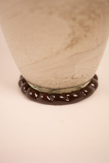 Jarrón Cosmos Taupe Elegante para Decoración Moderna