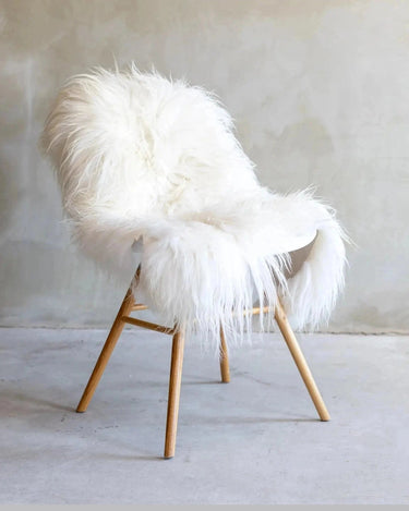 piel de oveja blanca islandesa