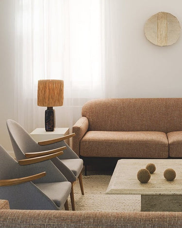 2 Sillones tipo cocktail de diseño escandinavo grises