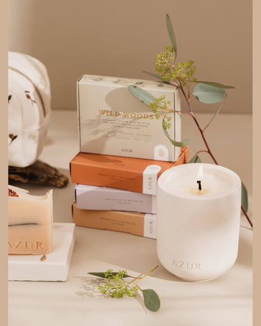 Velas naturales de soja y Aceites esenciales Spicy