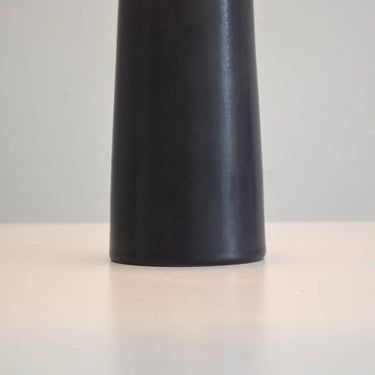Lámpara de Mesa de Cerámica Negro 12x12x50 cm
