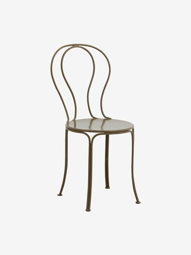 Silla de jardin hierro pintado verde Nordal